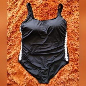 Michael Kors Black studded bathing suit plus size 24W